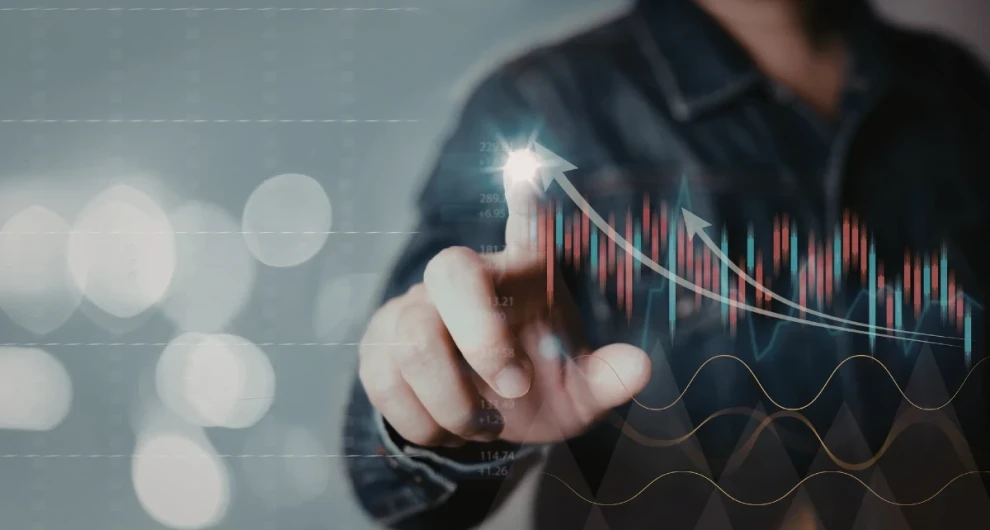 Man die trends aanwijst