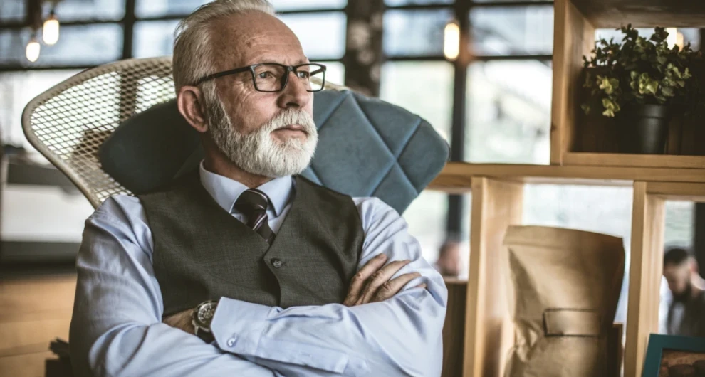 Bijna gepensioneerde medewerker