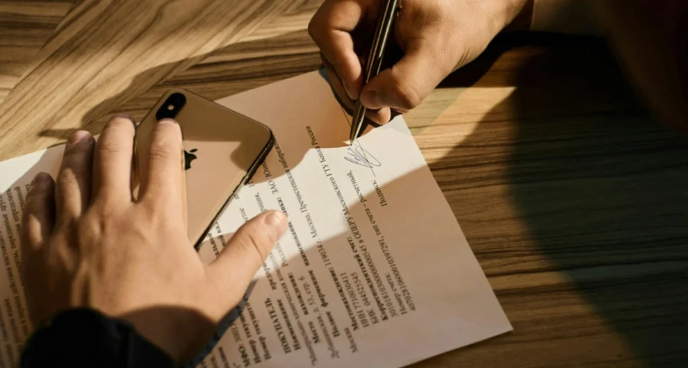 contract wordt ondertekend